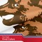 California CA Double Headed Bear Flag 3x5 Ft 5-Pack 150D Printed Polyester